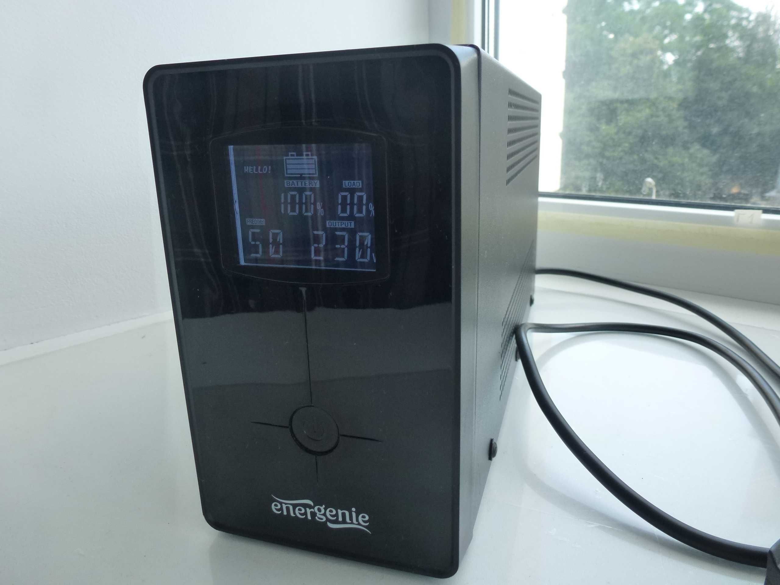 ДБЖ energenie на 390 ват, з новой АКБ та монітором.