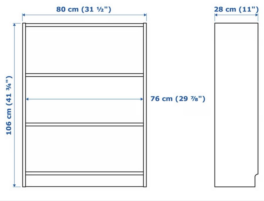 Duas Estantes ikea billy brancas