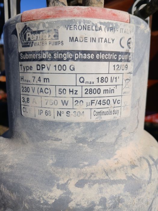 Pentax Bomba de fossa como nova pouco uso