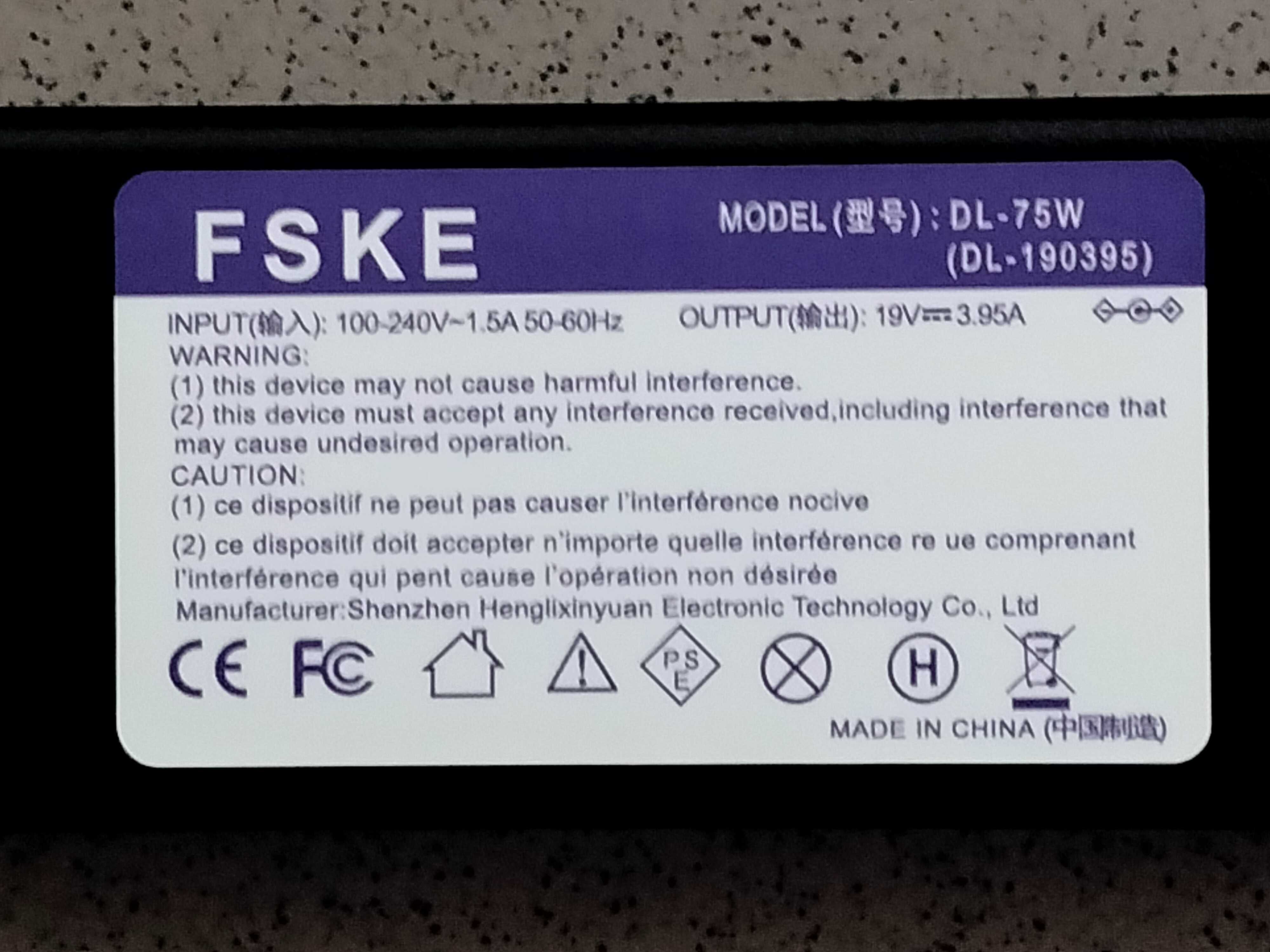 Zasilacz FSKE DL-190  395 75W