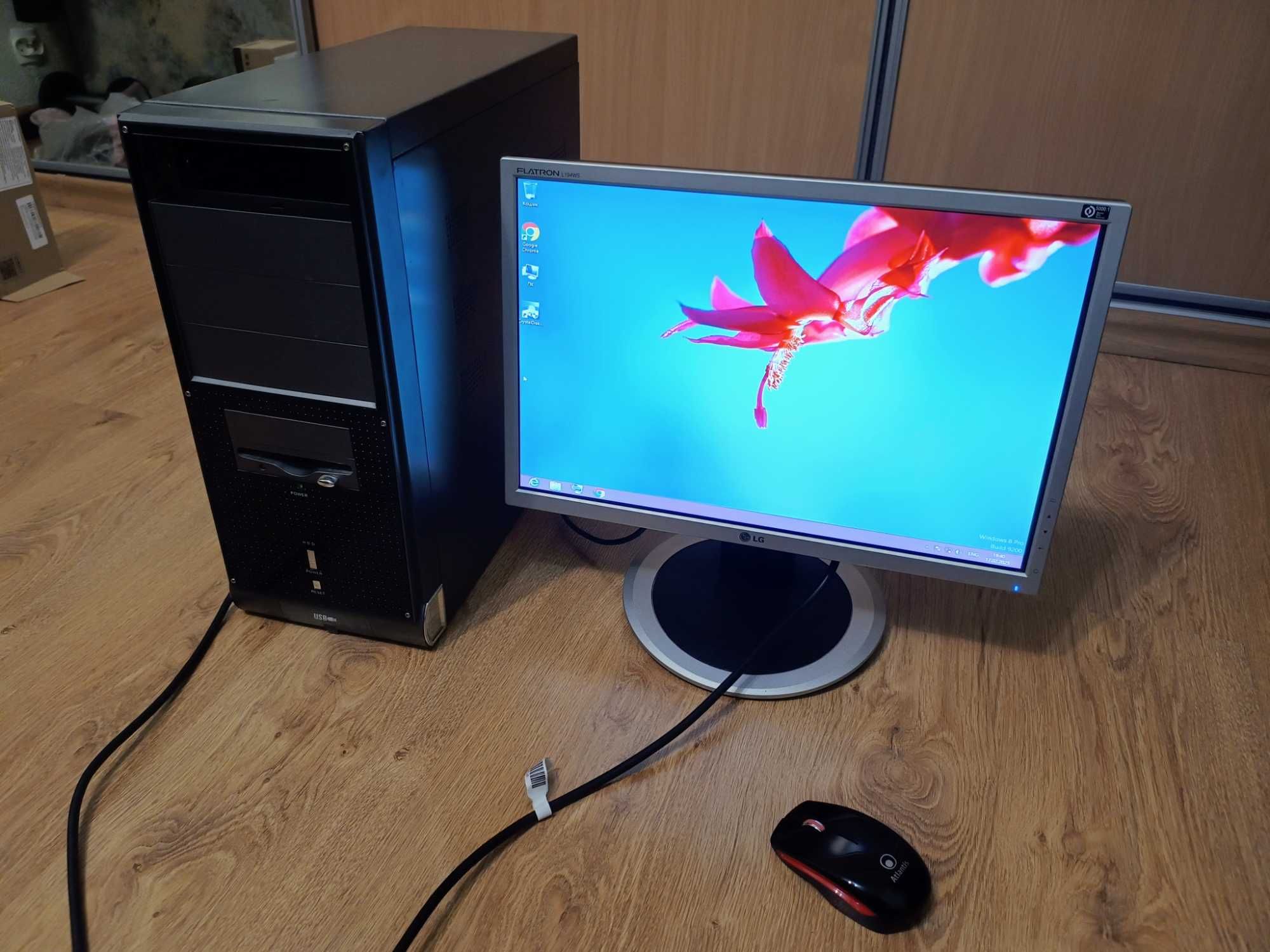 Комп'ютер + монітор pentium e2180, 8ram/32ssd/320hdd для навчання