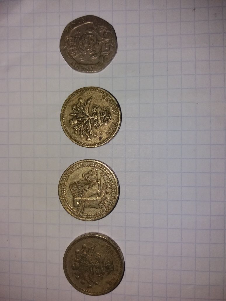 Zestaw Angielskich monety