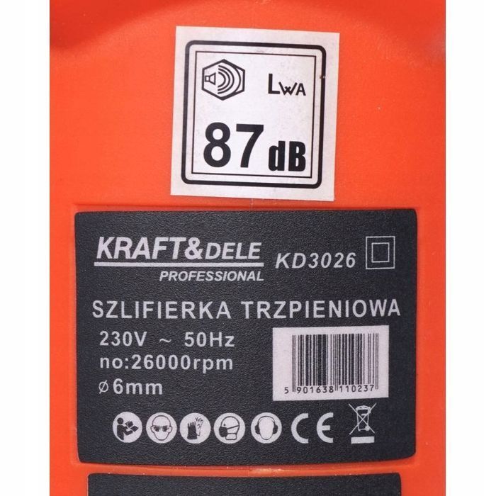 Szlifierka Prosta Trzpieniowa Palcowa 1500W 6Mm