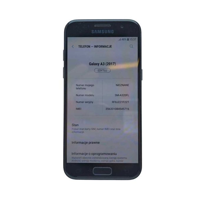 Smartfon Samsung Galaxy A3 2017 2 GB / 16 GB 4G (LTE) czarny