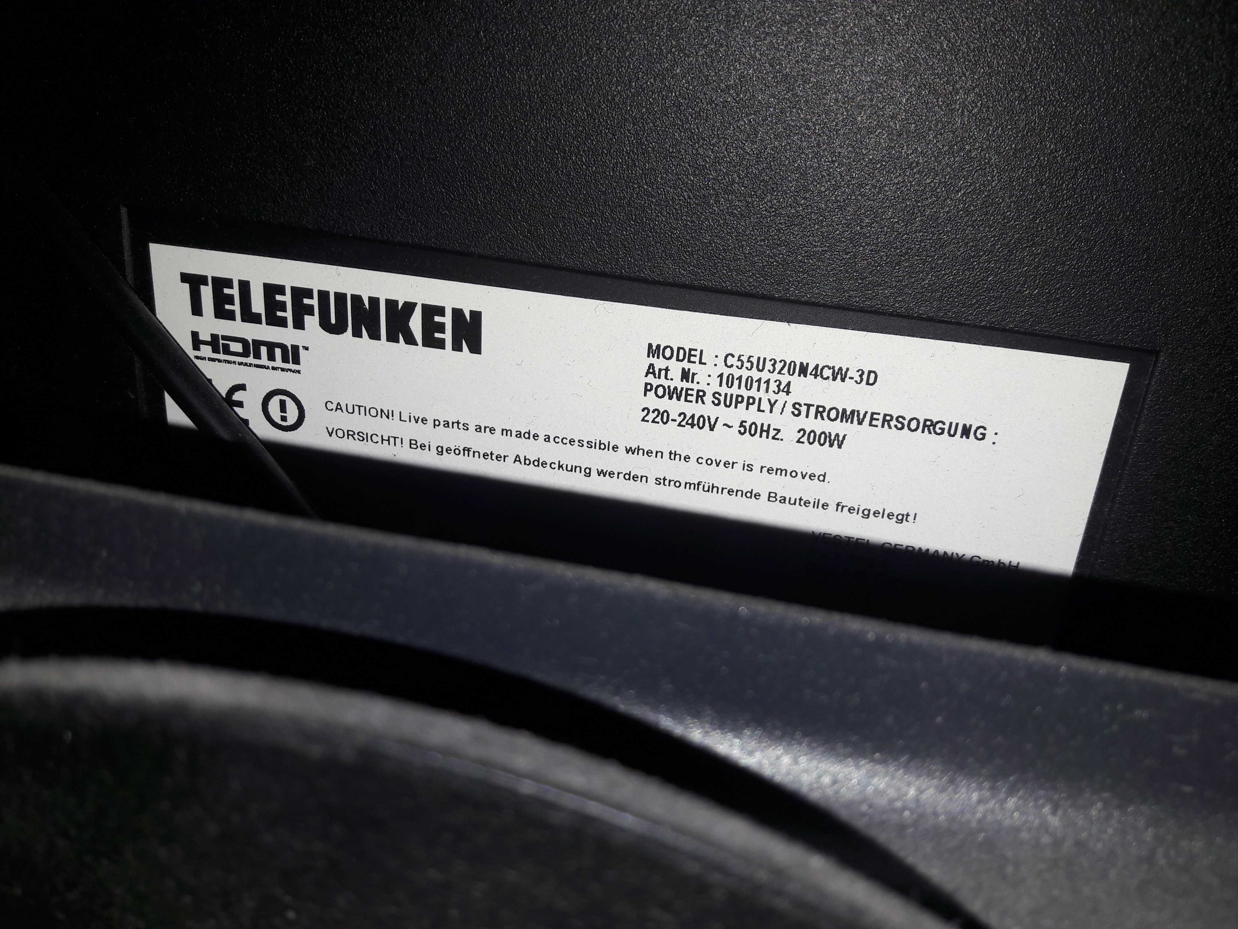 Телевізор Telefunken C55U320N4CW-3D