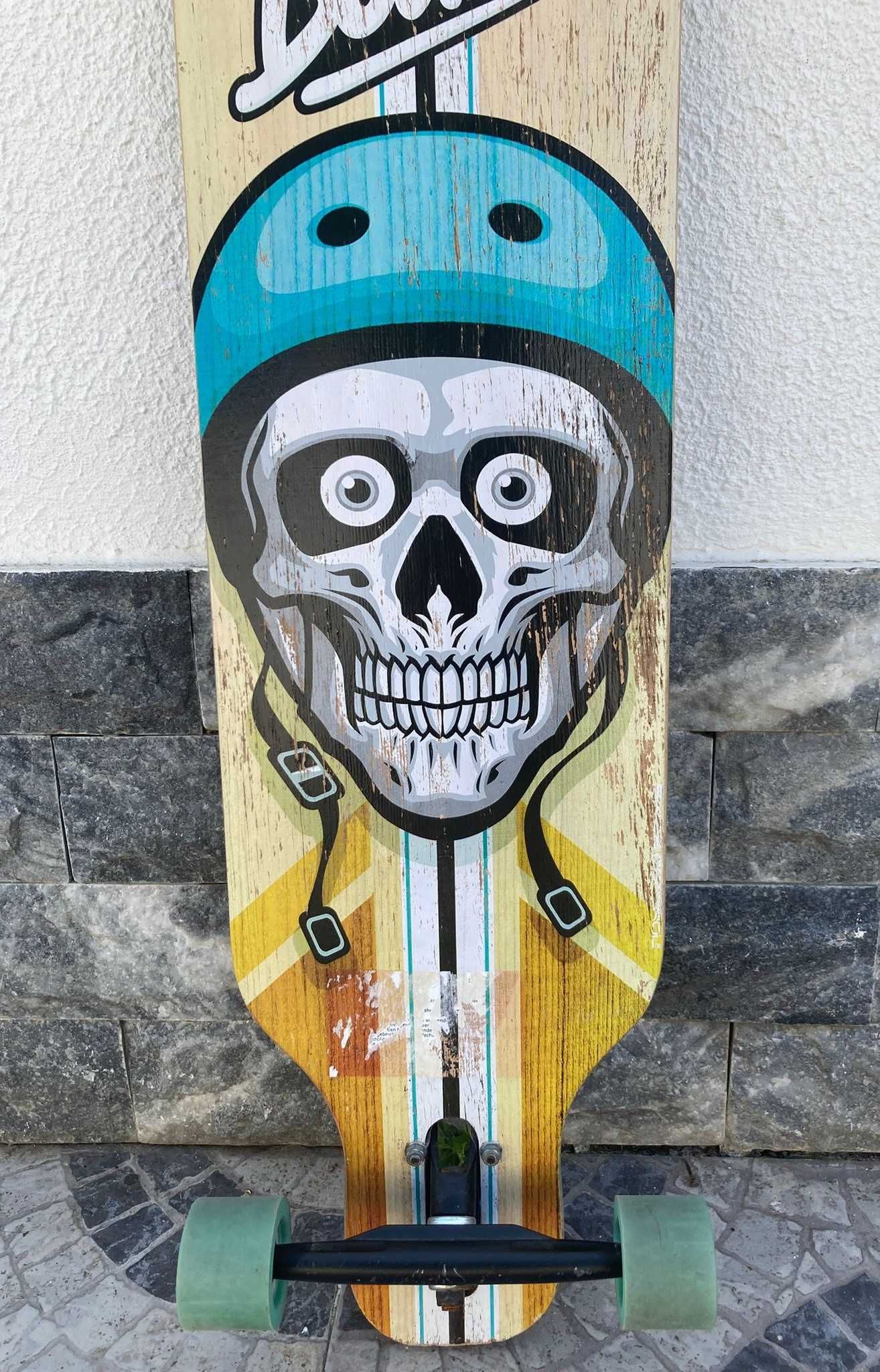 Skate Longboard Stamp Skids Control 41"