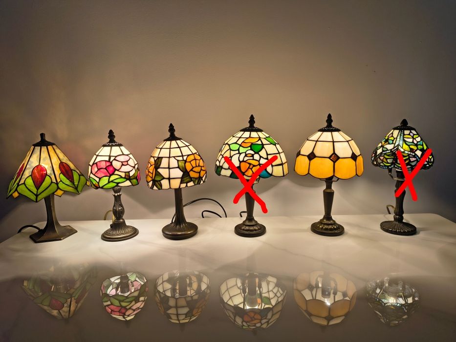 Tiffany lampy witrażowe stołowe / nocne / biurowe Art deco