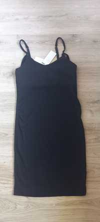 Nowa H&M MAMA sukienka czarna ciążowa do karmienia M bawełna