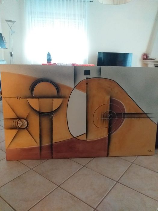 Duas Telas decorativas Abstractas