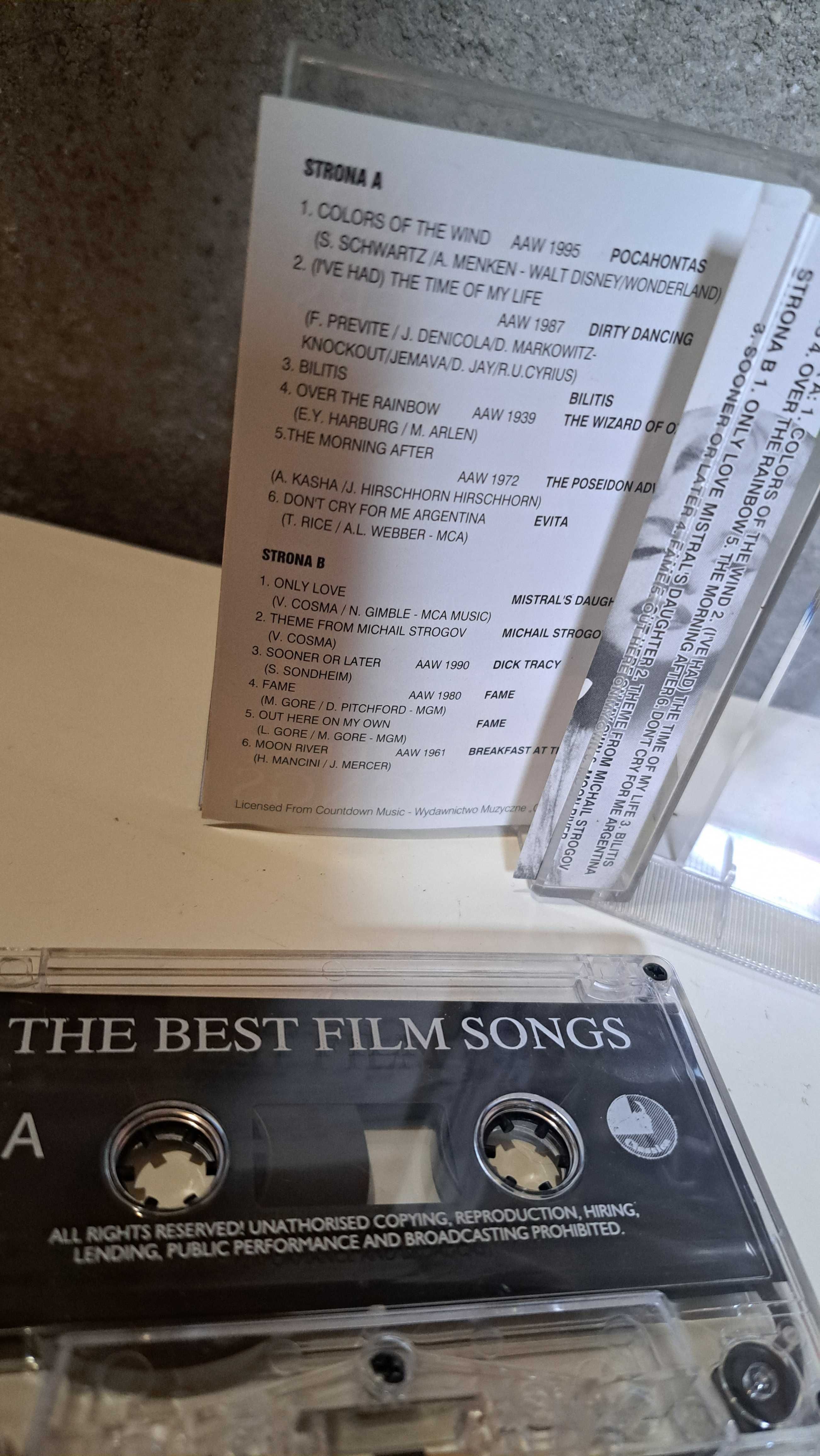 The Best Film SOngs rozdanie oskarów kaseta zielona