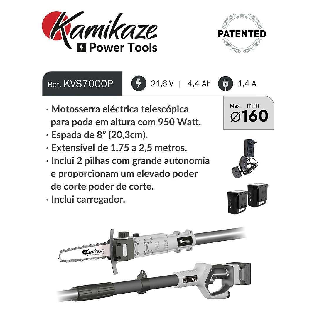 Motosserra Elétrica Kamikaze KVS7000P