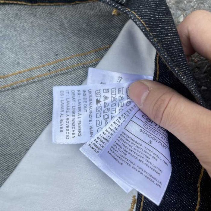 Carhartt WIP Brandon Pants – Blue Rinsed – Tamanho W36