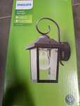 Lampa zewnętrzna, ogrodowa, Philips Buzzard czarna, 2 szt.