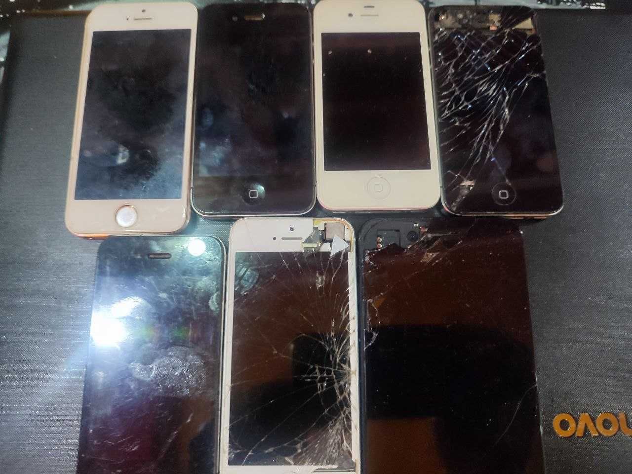Продаются мобильные телефоны iPhone на запчасти или под восстановление