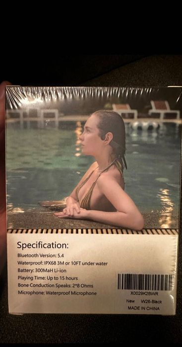 tayogo bone conduction headphones w26 black