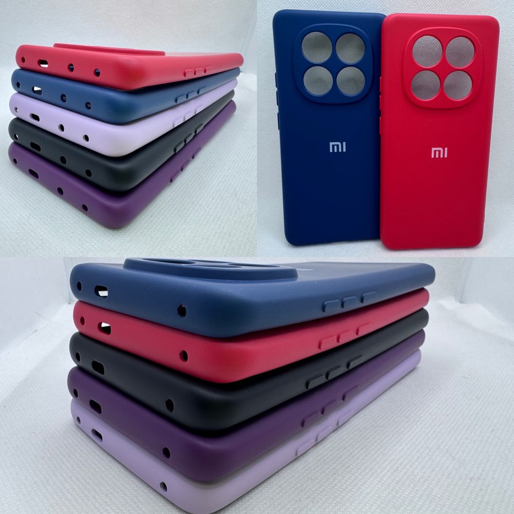 Брендовый silicone case для Xiaomi Redmi Note 14 Pro / Plus 5G бампер
