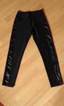 spodnie czarne legginsy 38 getry