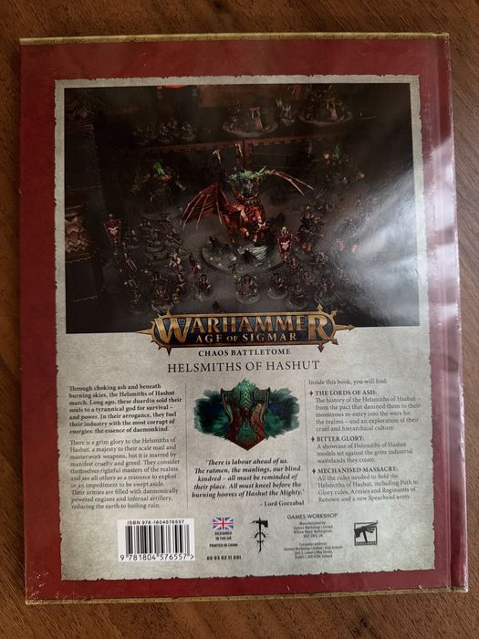 Chaos Battletome: Helsmiths of Hashut + Helsmiths of Hashut Dice