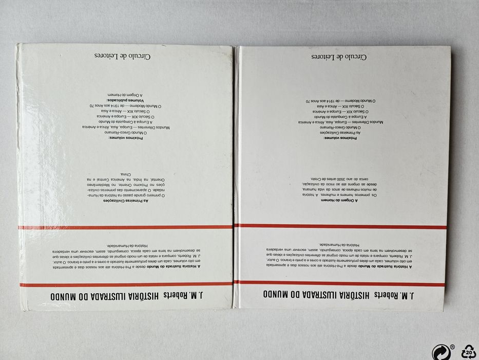 Lote de 2 Livros da Colecção História Ilustrada do Mundo Usados