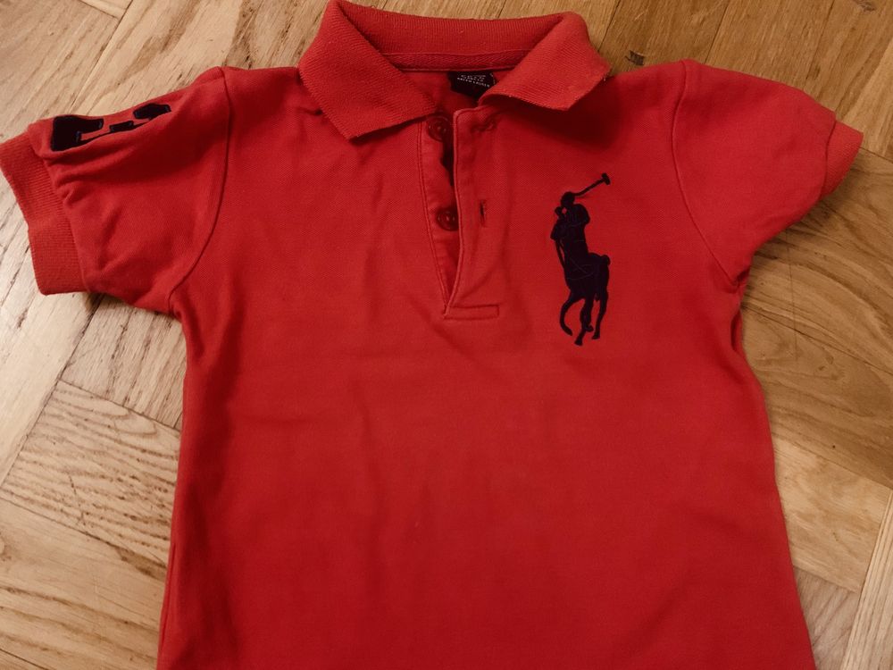 Czerwona koszulka polo ralph lauren