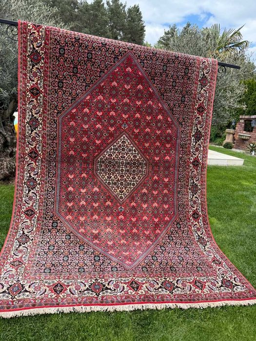Bidjar Thakab kaszmirowy r. tkany dywan perski Iran 300x200 gal 28 tys