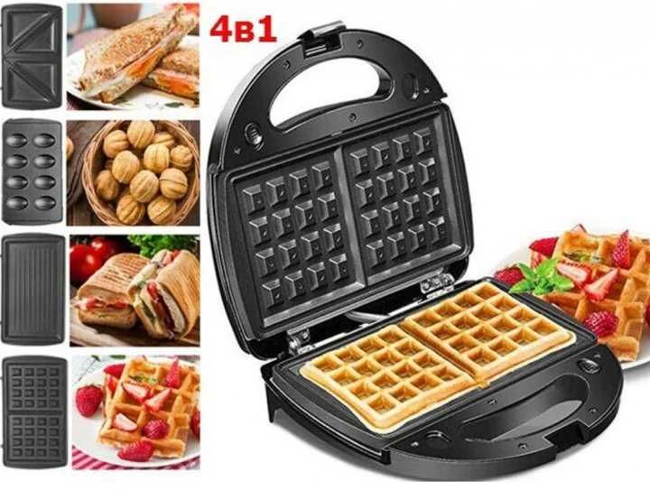 Мультимейкер 4 В 1 Opera Op-908 Гриль Сэндвичница Вафельница Орешница