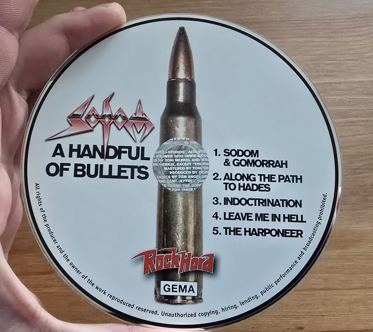 Sodom A Handful Of Bullets CD *NOWA* 2020 Rock Hard