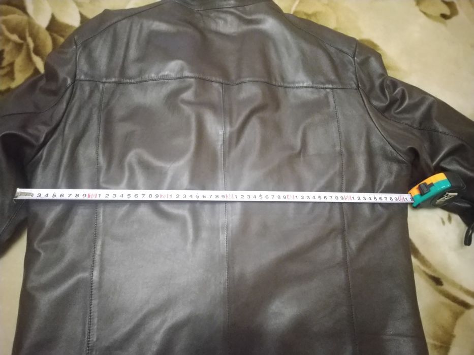 Куртка чоловіча зимова кожана Gessada