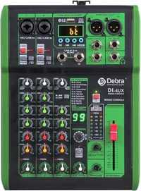 D Debra 4-kanałowy profesjonalny mikser 99 efektów DSP USB MP3 BT 48 V
