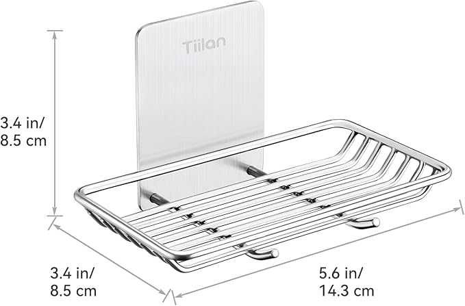 Uchwyt na mydło mydelniczka ze stali nierdzewnej chrom