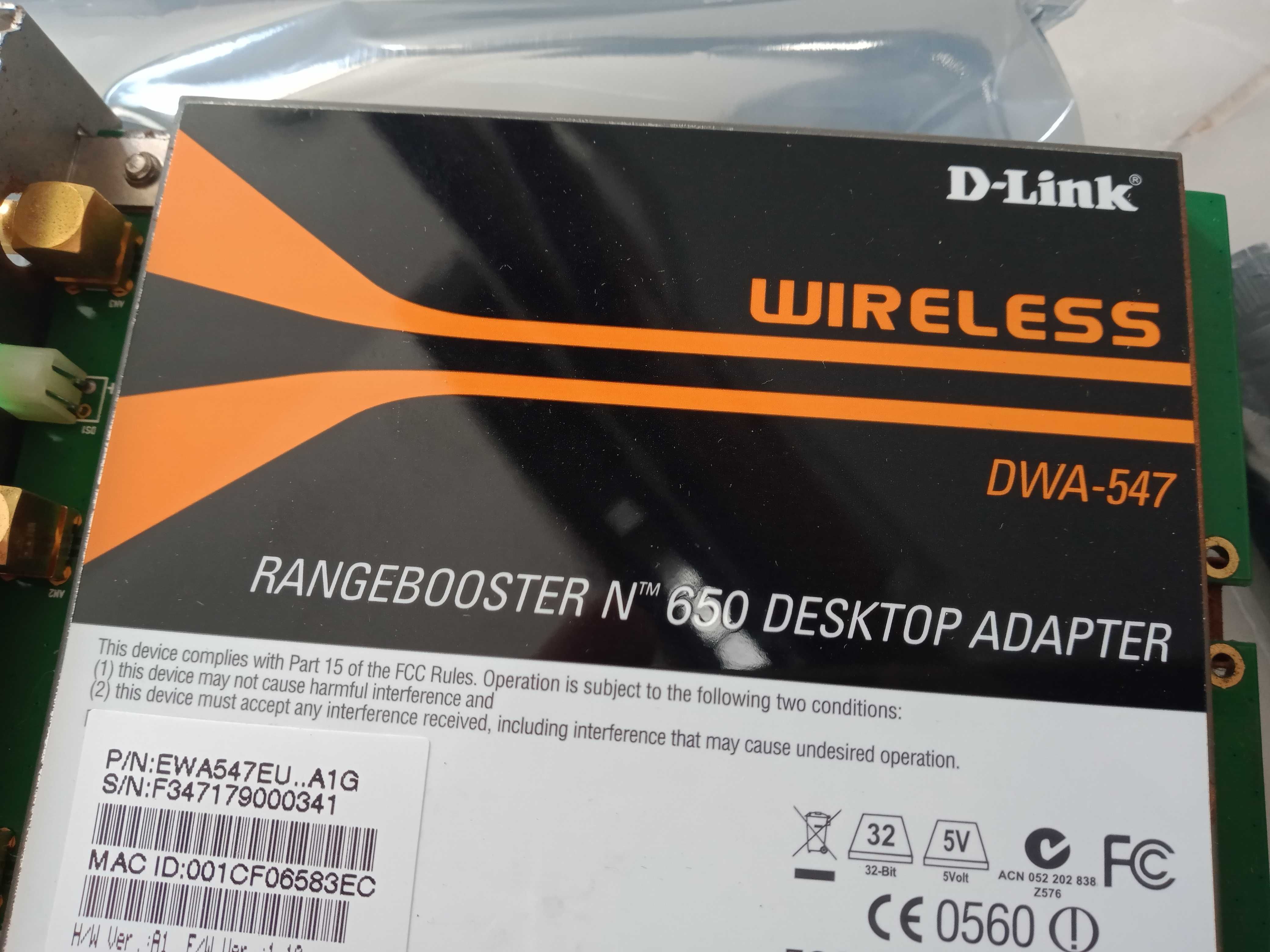 D-Link RangeBooster N 650 Desktop Adapter