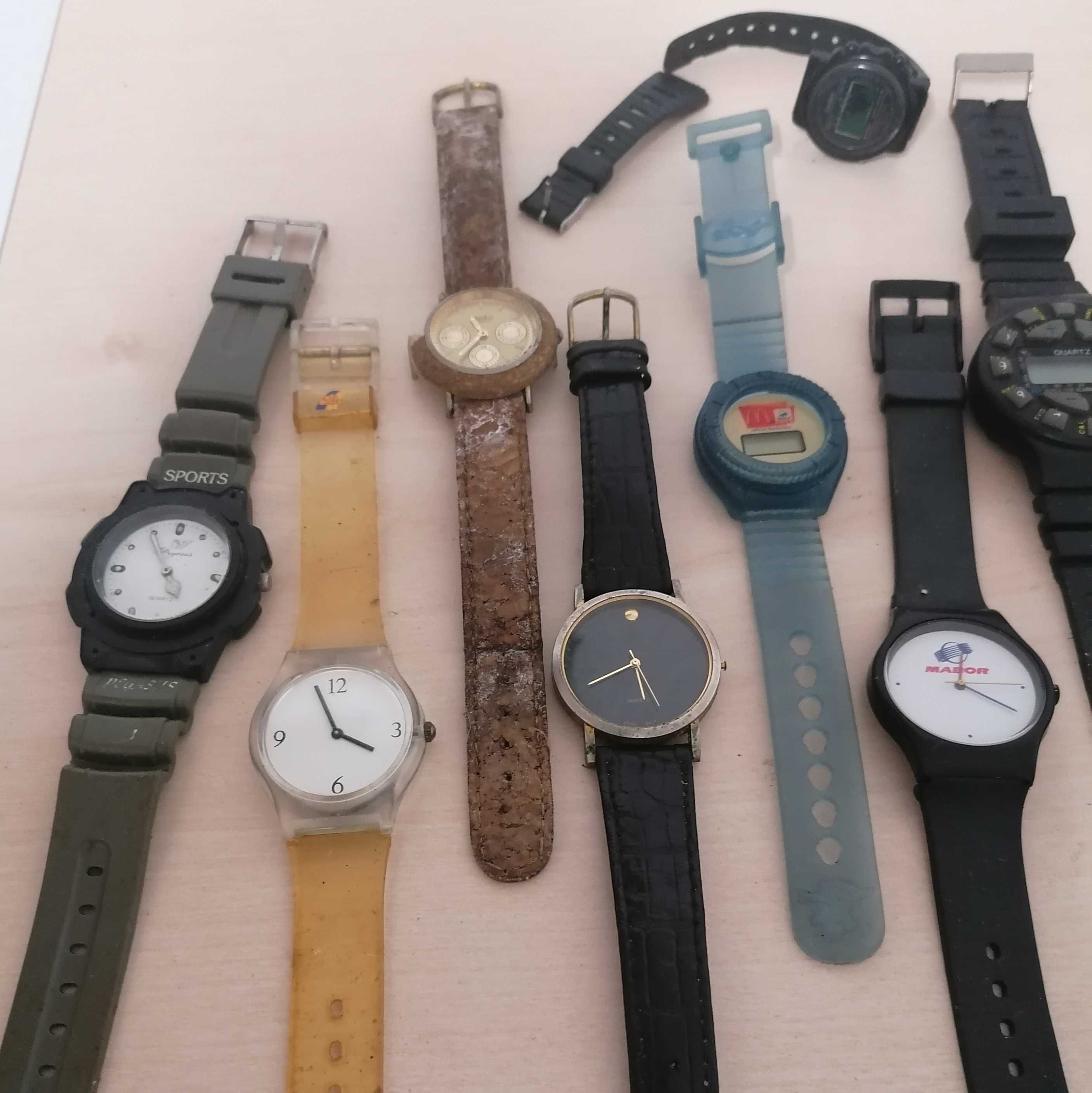 Relógios e óculos graduados, diversos, para peças, cada lote 5€