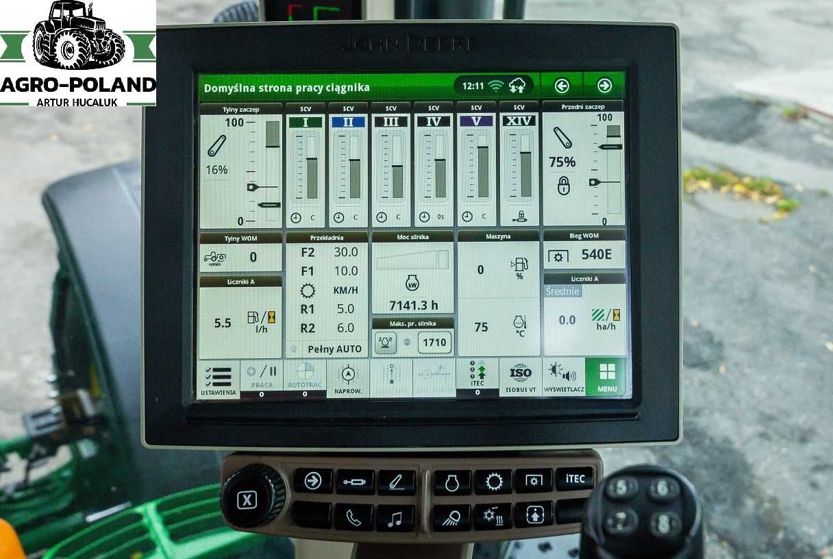 Трактор JOHN DEERE 7290 R - 2018 - POWERSHIFT E23 - AUTOTRAC - ВОМ