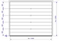 Drzwi garażowe Brama garażowa 300x250 biała ciepła termiczna gruba 6cm