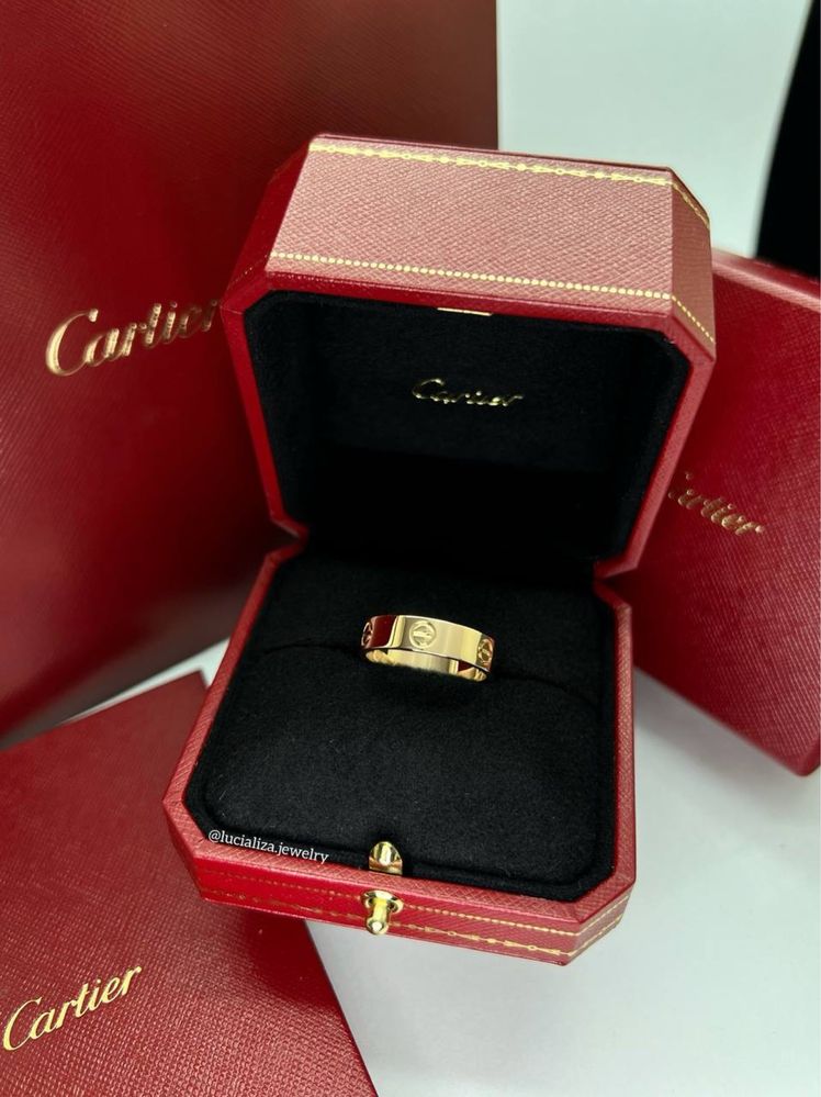 Кольцо Cartier LOVE Оригинал Розовое золото