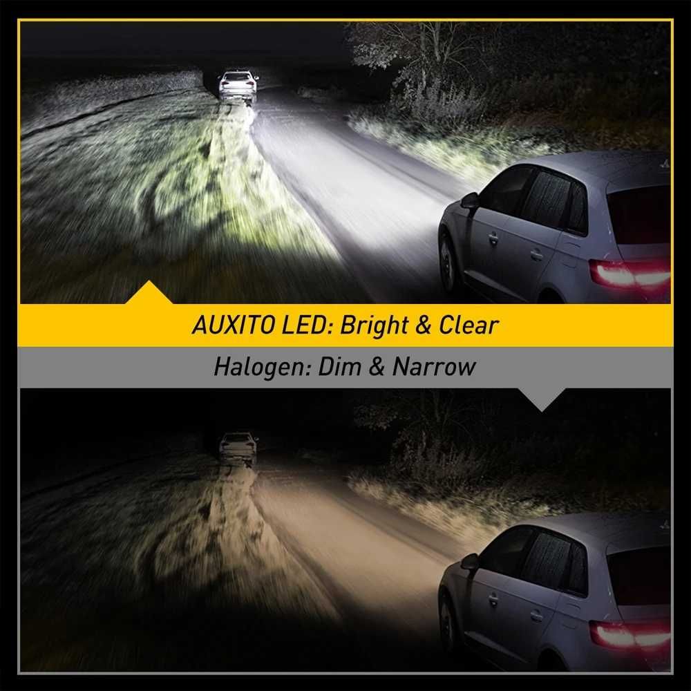 Лампы Auxito LED H7 H3 H1 H11 H8 H9 автолампы 12V светодиодные лампы