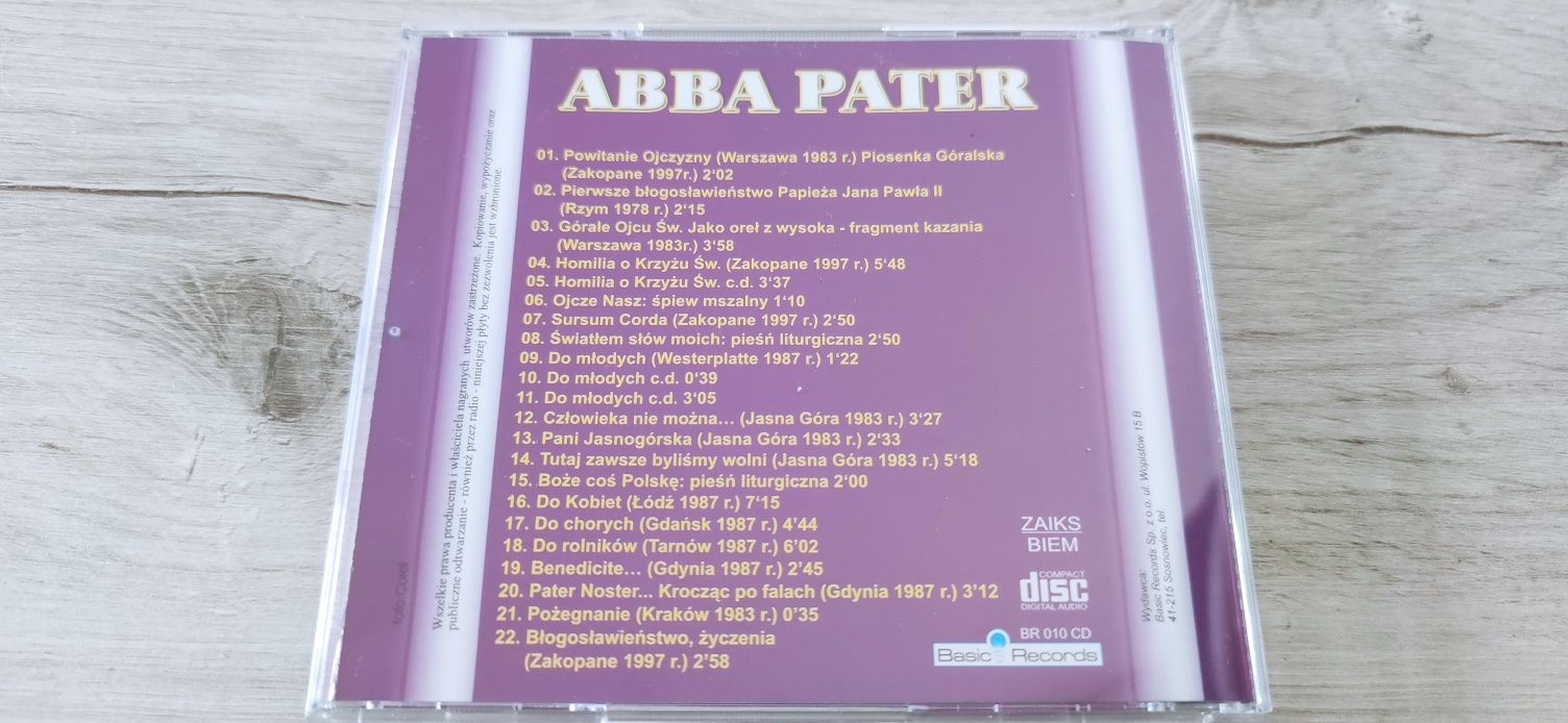 ABBA Pater Płyta CD Jan Paweł II