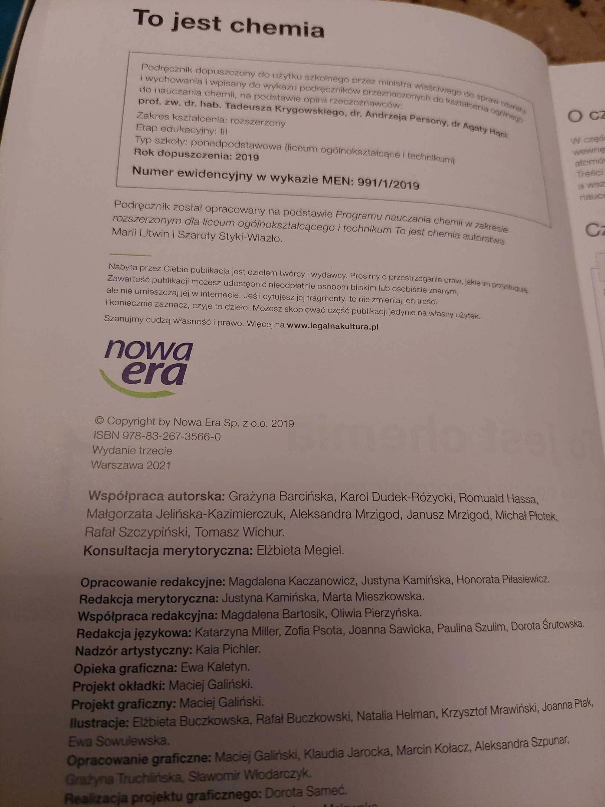 podręcznik do chemii To jest chemia 1 zakres rozszerzony