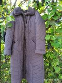 Пальто тепле на холофайбері розмір 60