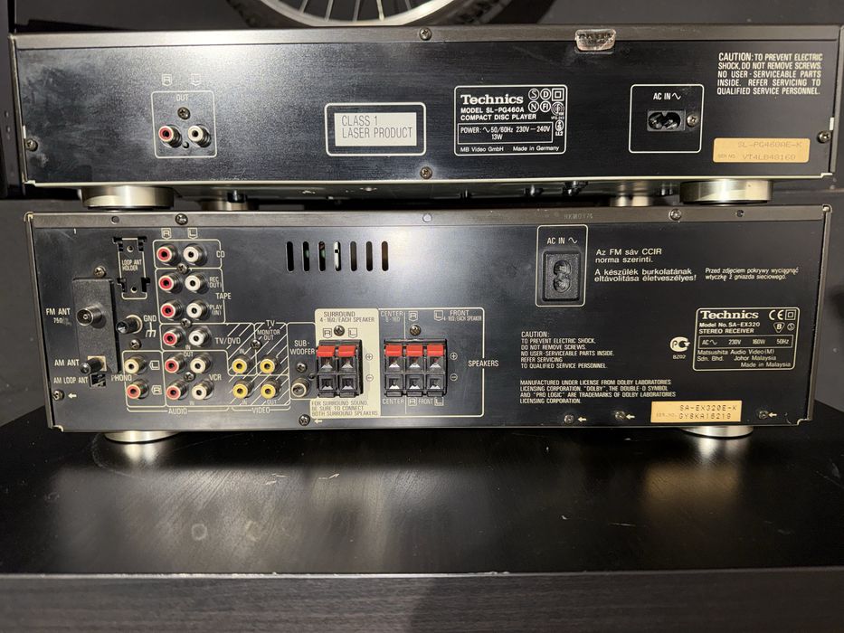 Wieża Technics - Amplituner i CD player