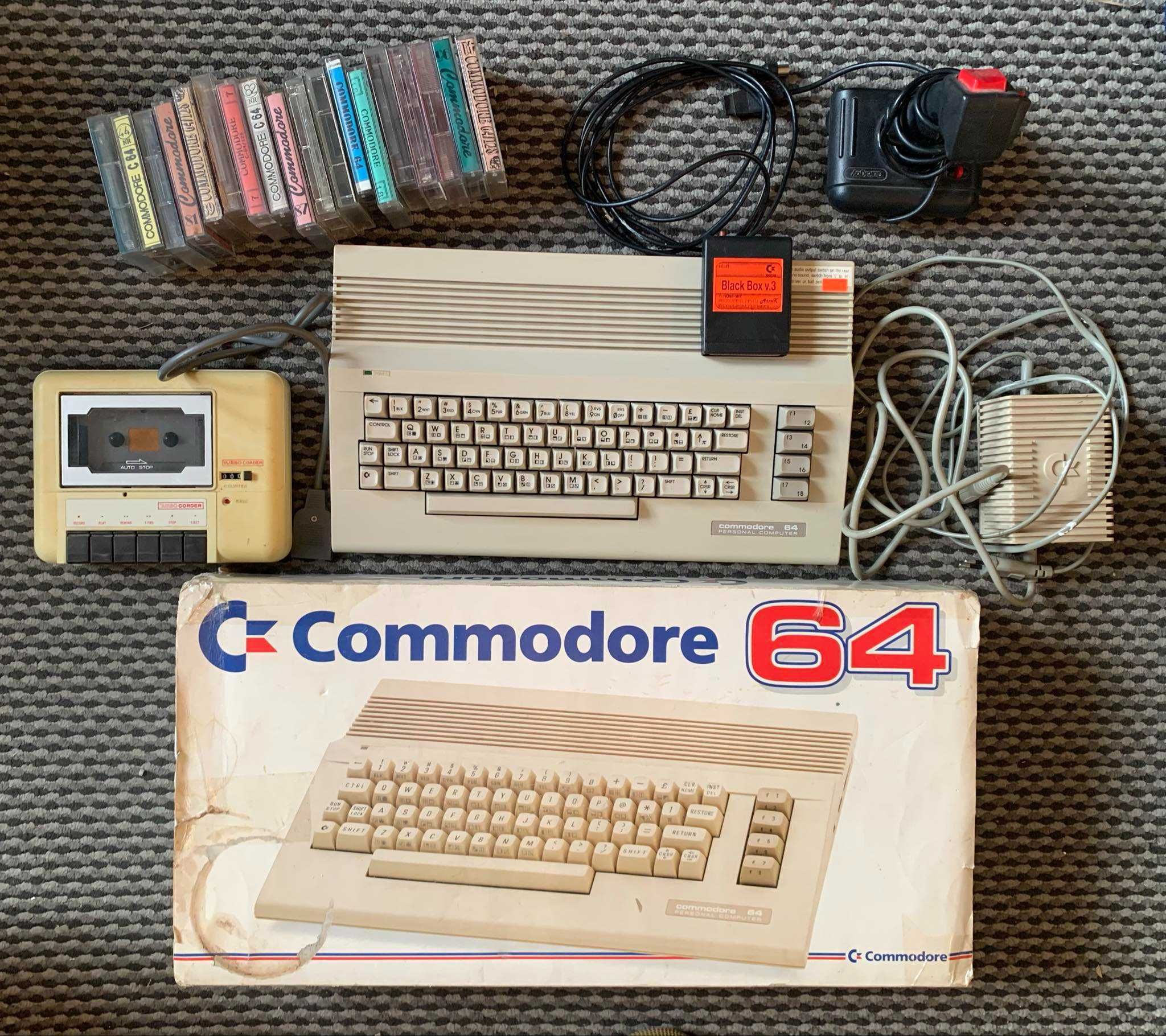Commodore c64 wielki zestaw +joystick + gry