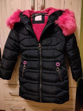 Dziewczeca Zimowa kurtka rozmiar 128