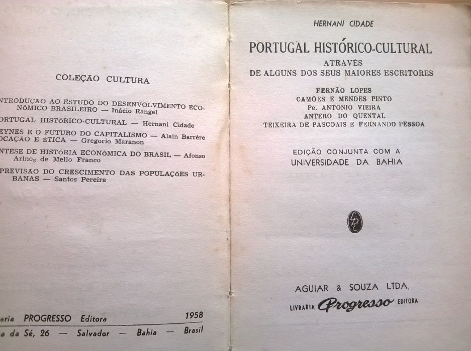 Camões + Portugal Histórico-Cultural - Hernâni Cidade