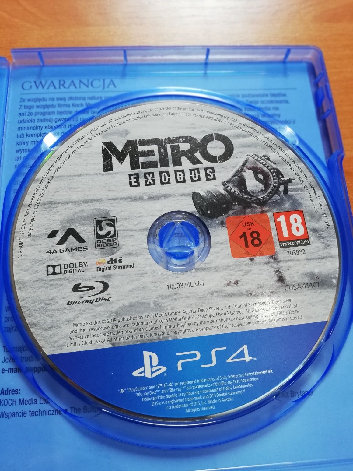 Metro Exodus PS4 NAPISY PL