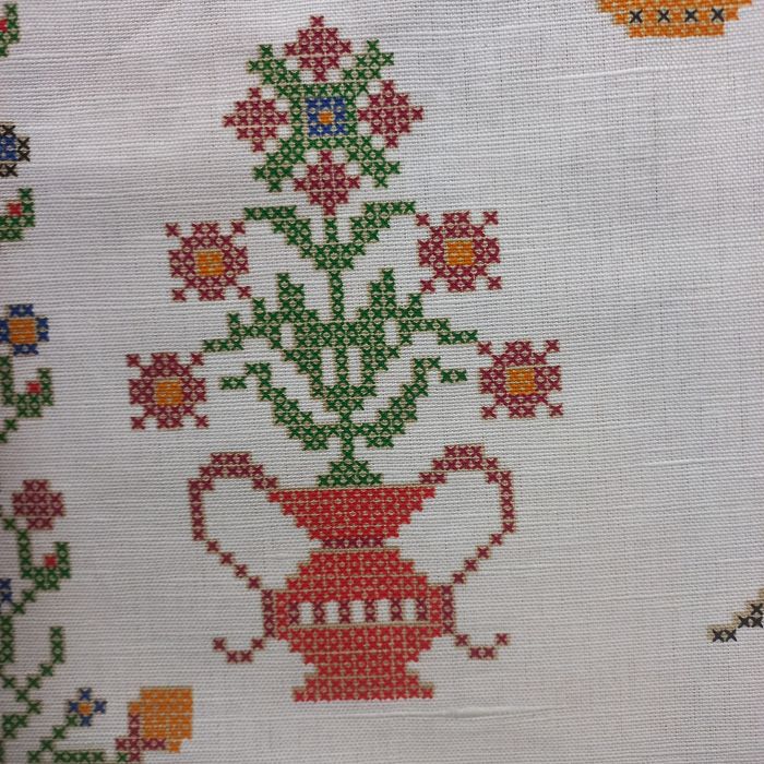 Niemiecka makatka nowa len bawełna