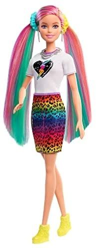 Барби Леопард с радужными волосами. Barbie Leopard Hair