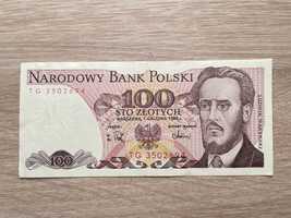 banknot 100 złotych Waryński 1988r.