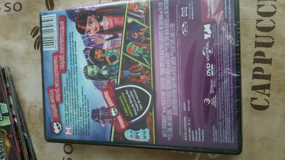 Monster High DVD - Upiorki rządzą. Nowe - folia. Najtaniej.