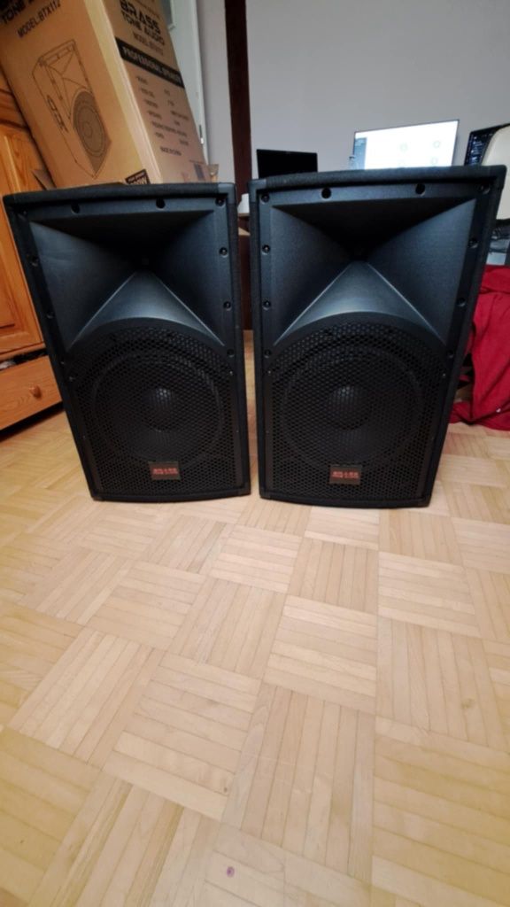 Kolumny estradowe Brass Tone Audio BTX112 + statywy (jak nowe)