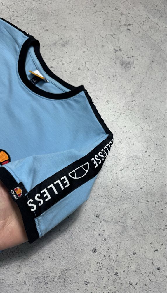 Мужская Футболка Ellesse С Лампасами Оригинал Идеал Кэжуал M Размер